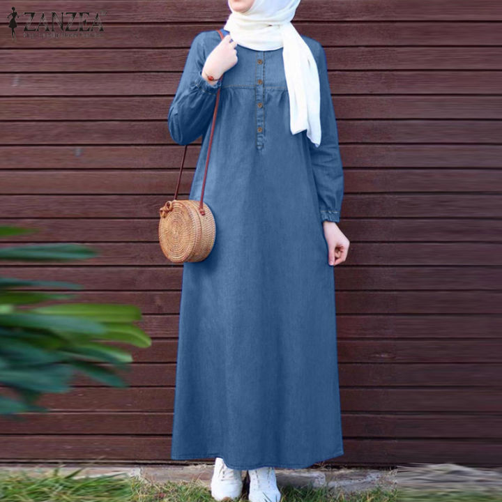 sachin and babi light blue dress Casual Eid Brunch Outfit Inspiration for Hijabis main image 1