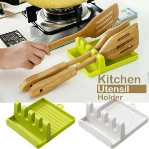 DOOUR Display Stand Paint Brush Rest Holder Plastic 4 Slots Non-slip Paintings Brushes Rests Creative Cookware Storage Spatula Rack Watercolor Painting