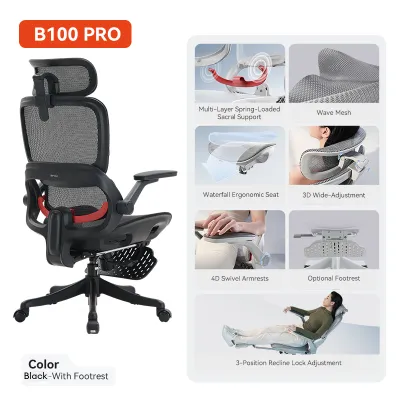 SIHOO B100 Pro Ergonomic Office Chair Mesh Chair Adaptive Lumbar Support Home Office 3 Years Warranty