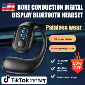 Painless wearing of Bluetooth headset Bone conduction High sound quality Wireless ear hook Super long battery life Digital display of power