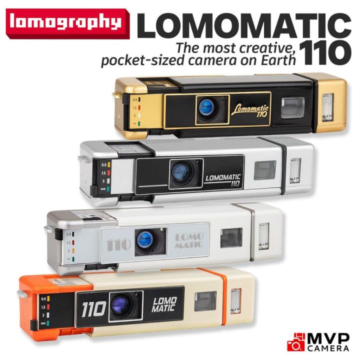 LOMOGRAPHY Lomomatic 110 Golden Gate Metal Bellagio Zebra Crossing