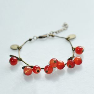 VÒNG TAY CHERRY ĐÁ ĐỎ