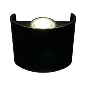 TaffLED Lampu Dinding Hias Outdoor Aluminium 2W 2 LED Pencahayaan Atas Dan Bawah IP65 Warm White RL-B15 - MPLL08BK