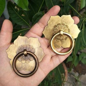 SDFBN Antique Bronze Brass Hardware Kitchen Door Drawer Pulls Handles Cabinet Drawer Knobs Furniture Decor Cupboard Handle Door Pulls