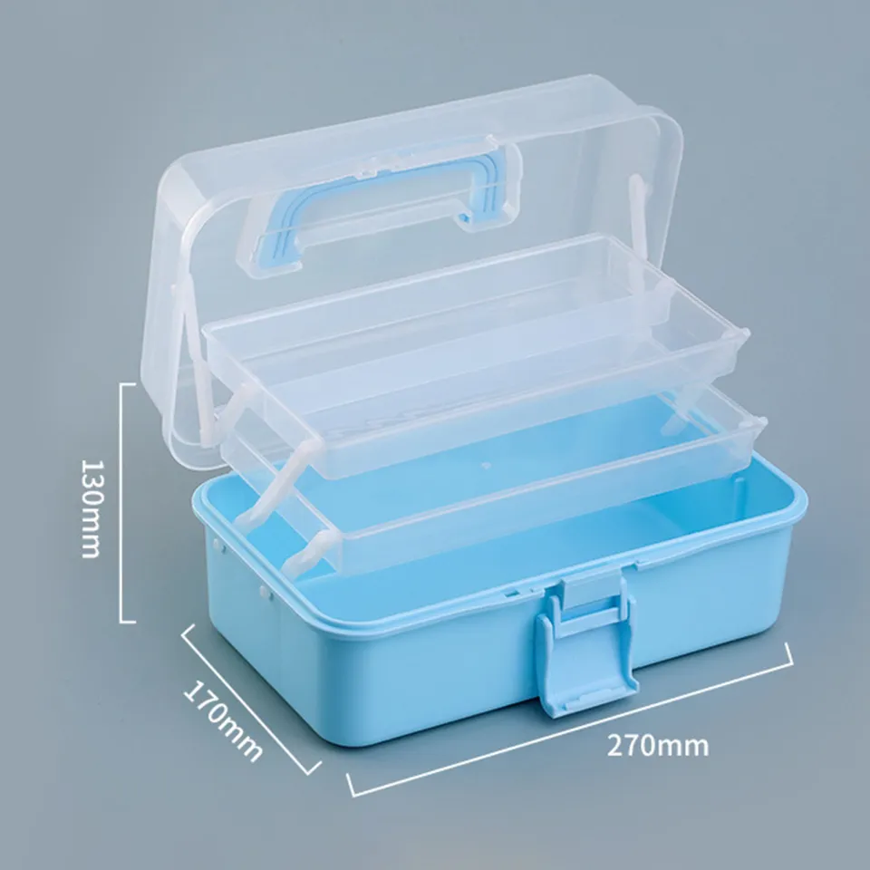 Sewing Supplies Organizer Large Capacity Folding Tool Box for Sewing  Supplies