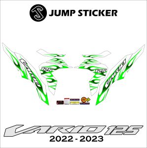 Stiker Striping new vario 125 - cbs 155 2023 grafis variasi 020