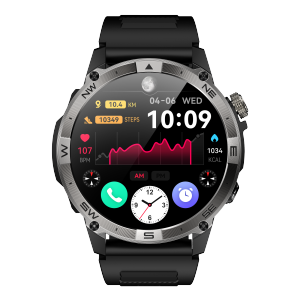 Aiek HK08 GPS กีฬากลางแจ้งสมาร์ทนาฬิกา3ATM กันน้ำ Bluetooth Call barometer Altimeter ขี่จักรยานวิ่ง mountaineering 530mAh แบตเตอรี่ smartwatch