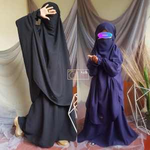 GAMIS ANAK PEREMPUAN FRENCH KHIMAR SET