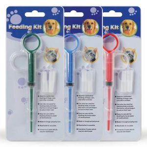 Pet Wonderland Dog Cat Medicine Feeder Tool Puppy Feeding Kit Medicine Dispenser Leak-proof Medicine Feeder PP Pills Capsule Table