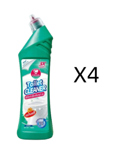 [1 กล่อง 4 ขวด] jasmeen น้ำยาทำความสะอาดโถสุขภัณฑ์ ไม่ต้องขัด ฆ่าเชื้อ 99% ขจัดคราบ