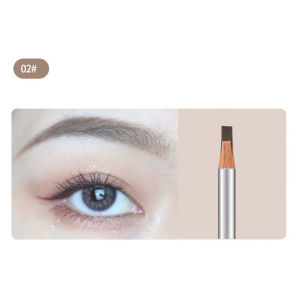 Dorisna 3 Color Eyebrow Pencil Waterproof Long Lasting Microblading Wooden Eyebrow Pen Cosmetic Black Gray Brown