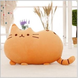 Gấu bông Gối ôm Gối tựa lưng hình mèo pusheen (25cm---50cm) Vải Nhung Cao Cấp Mềm Mịn Hàng Loại 1 Siêu Mềm