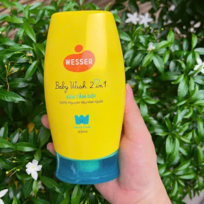 [CHÍNH HÃNG] Sữa tắm gội Wesser 2in1 dung tích 100ml/200ml/500ml