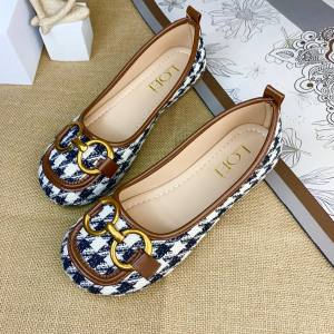 1619 Flat Shoes Wanita Fashion Import Sepatu Flat Ballerina Kekinian Bisa COD (With Box)
