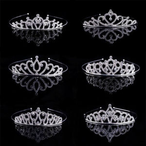 Crystal Rhinestone Crown Headband Children Tiaras Crowns Wedding Bridal Rhinestone Crown Queen Crown
