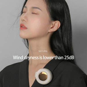 Outdoor Portable Mini Fan Bladeless Clip-On Hanging Waist Fan USB Rechargeable Silent Fan Cooling Fan for Home Office