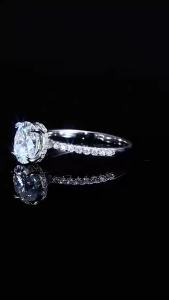 TY 1-3 Carat 925 Sterling Silver Moissanite Ring Pigeon Egg Diamond Ring D Color Moissanite Lab Grown Gems Wedding Ring Fine Jewelry