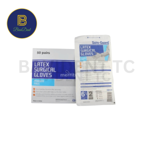 Sure guard - Latex Surgical Gloves One pair per pack SIZE 6 ½