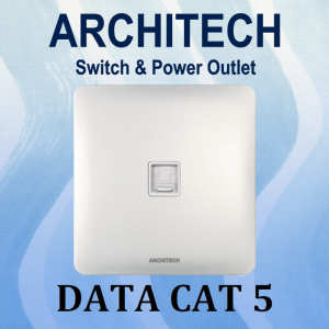 ARCHITECH INFINITY A63-E02 WHITE Stop Kontak/JACK/OUTLET Data Cat 5