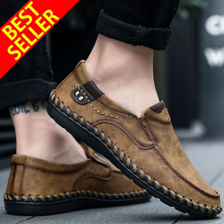 Ready Stock New Men s Leather Dress Shoes Moccasin Loafers