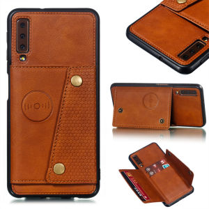 PU Leather Wallet Flip Case For Samsung Galaxy A7 2018 c Car Holder Card Slot Cases For Samsung A7 2018 A750 Back Cover