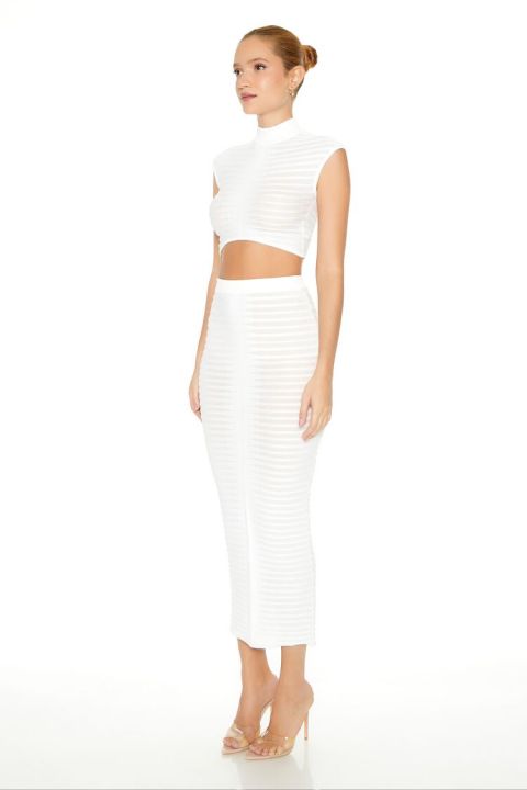 Midi Dresses Forever 21 Pencil Dress Sheer Sequin Sequin Pencil