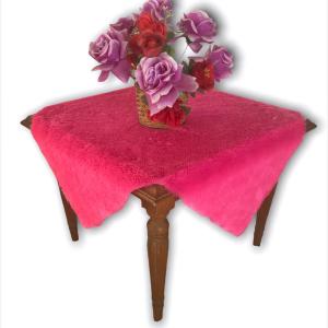 Taplak Meja Ruang Tamu Bulu ukuran 50x50