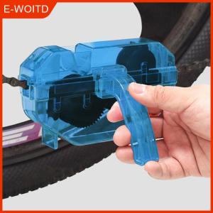 FUJIAS3 Portable Bicycle Chain Cleaner Bike Brushes Scrubber Wash Tool Mountain Cycling Cleaning Kit Outdoor Accessory Chains Cleaning