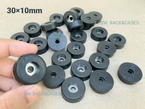 ยางฐานตู้ลำโพง 30x10mm (ราคาต่อแพ็คจำนวน 16 ตัว) ขนาด 30x10mm ยางขาตู้ลำโพง วัสดุแหวนเหล็ก+ยาง สวยแข็งแรงได้มาตรฐาน อุปกรณ์ประกอบตู้ลำโพง