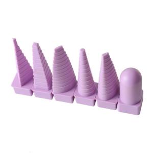 Quilling Border Plate Set 6Pcs Paper Quilling Tower Paper Making Rolling Tool for DIY Handmade Art Crafts