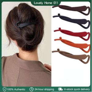 Wholesale Elegant One-word Twist Hairpin Hair Clip Ponytail Hair Accessories for Women Girls (1Pcs)