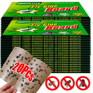 20/50Pcs Fly Glue Board / Fly Sticker / Insect Trap Board / Fly Catcher Adhesive Paper / Mosquito Killer / Insect Control Traps for Household Kitchen