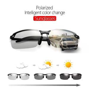 Shades for Man Photochromic Glasses Color-changing Sunglasses Mens Polarized Driving All-match Anti-ultraviolet Cycling Sports Glasses