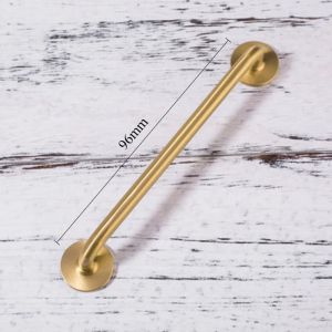 FFBH Light Luxury Retro Cabinet Pulls Solid Copper Material Cabinet Handle Simple Style Drawer Pull Double Hole Smooth Long Handle 3T7R1
