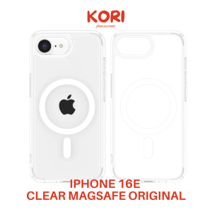 Casing CLEAR BENING Premium untuk iPhone 16E MagSafe – Tipis Original Appl Crystal Clear Anti-Kuning Kesing Magsave Bening Murah