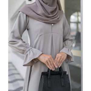 Gamis CRINKLE Polos KHODIJAH Series Busui Friendly