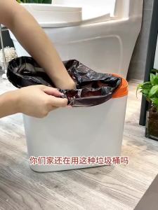 Garbage bin household bathroom toilet large capacity 2024 new kitchen bedroom living room waste paper basket with lid