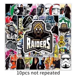 50PCS Star Wars Sticker For Laptop Water Bottle Luggage Snowboard Bicycle Skateboard Decal Waterproof Sticker