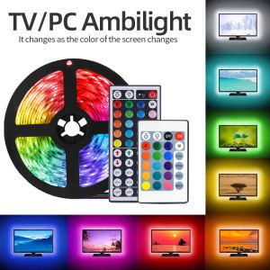 LED Light Strip 5050 Bluetooth Flexible LED Strip Lamp No Waterproof DC 5V 5M RGB Colours TV Backlight Living Bedroom Home Decoration Lighting