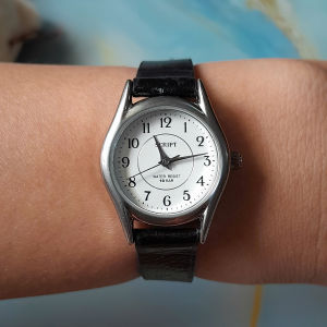 Đồng hồ nữ SCRIPT size:24mm d&acircy da second hand si nhật- đ&atilde qua sử dụng