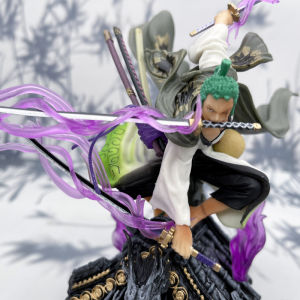 Mô Hình  nhân vật Zoro Wano 22cm Mái Nhà 3 Kiếm full haki Mô hình One Piece Cao Cấp Figure  Anmie One Piece Luffy Vua Hải Tặc