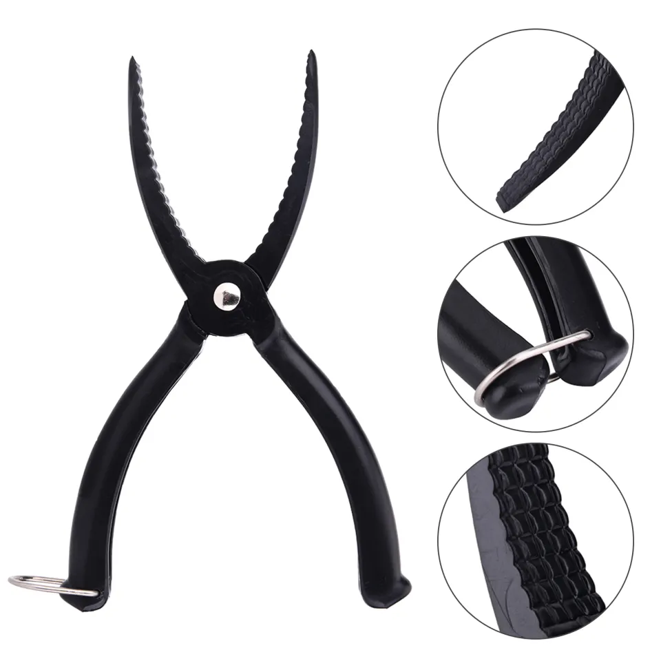 Fishing Pliers, Fishing Grip Gear Tool ABS Grip Tackle Fish Grip Tackle  Fish Lip Holder Trigger Clamp with Ring