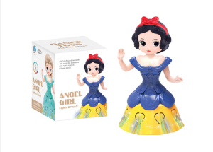 Brand new Cinderella Elsa Snow White Princess Sofia Ice Princess dancing light music rotating toy