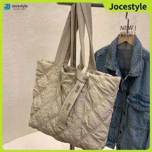 [Jocestyle]Large Nylon Tote Bag for Women Stylish Casual Sports and College Bag with Multiple Compartments and Lightweight Design