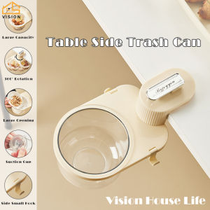 Tầm nhìn xoay Thùng rác để bàn dưới bàn Thùng Rác Văn phòng mini Thùng rác bảng bên núm hút cao su Thùng rác gấp cho xe hơi nhỏ để bàn hộp lưu trữ