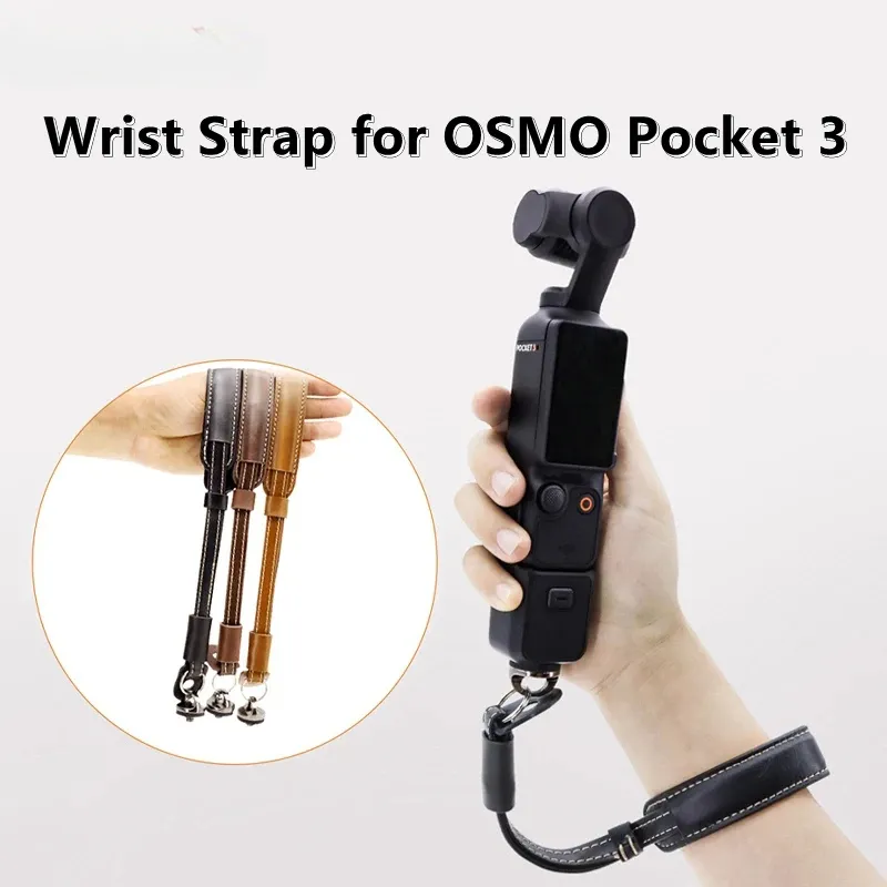 Comfortable Wrist Strap For DJI OSMO POCKET Gimbal Camera PU Wrist Rope  Handheld Safety Lanyard Anti-lost Anti-fall Hand Strap Universal for OSMO 