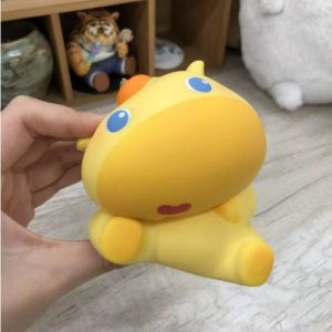 EMERRY Slow Rebound Water Dolphin Squeeze Toy Capybara Persimmon Dolphin Lulu Fidget Toy Sensory Toy Orange Water Dolphin Pinch Toy Children