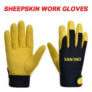 Protective Gloves Safety Welding Work Gloves Industrial Grade Protective Sheepskin Gloves