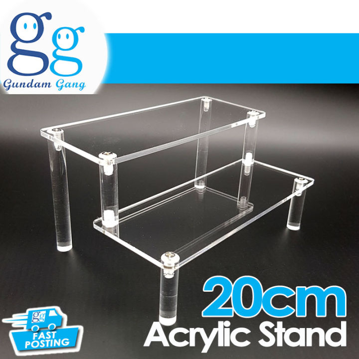 Hobby Figure Toy Acrylic Display Stand 20cm Double Layers Blind Box ...