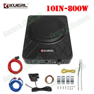 12V 8 inch/10 inch powerful car subwoofer 800W high power ultra-thin car bass small steel cannon car modified audio